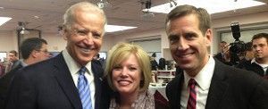 Senator Poore with Vice President Biden and AG Biden